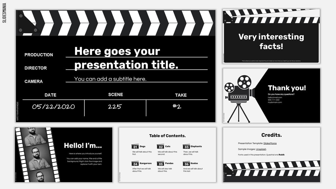 Detail Movie Ppt Template Nomer 3