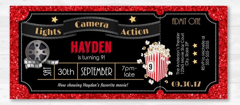 Detail Movie Premiere Invitation Template Free Nomer 3