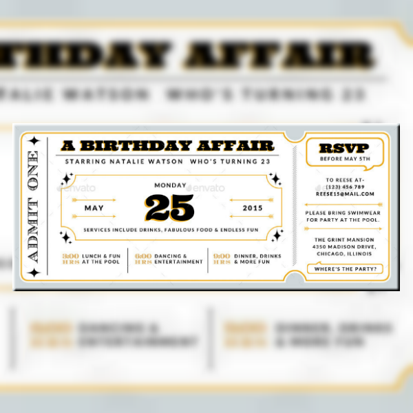 Detail Movie Premiere Invitation Template Free Nomer 22