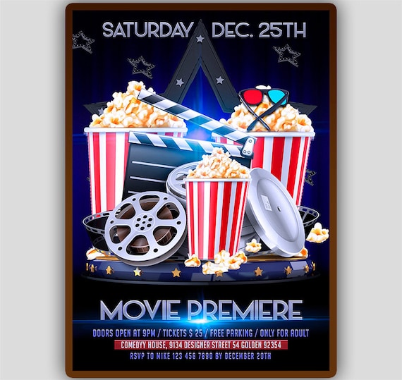 Detail Movie Premiere Invitation Template Free Nomer 23