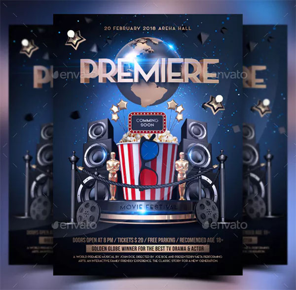 Detail Movie Premiere Invitation Template Free Nomer 28