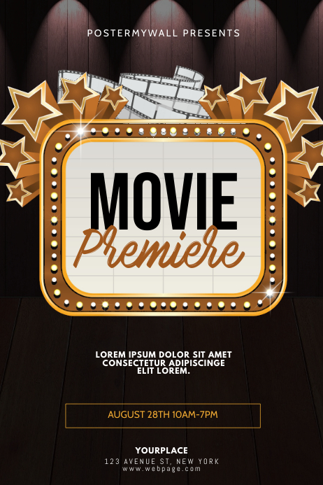 Detail Movie Premiere Invitation Template Free Nomer 8