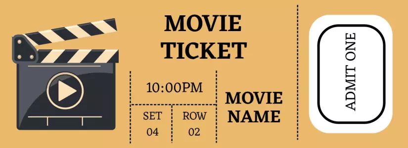 Detail Movie Ticket Template Nomer 13