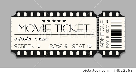 Detail Movie Ticket Template Nomer 22