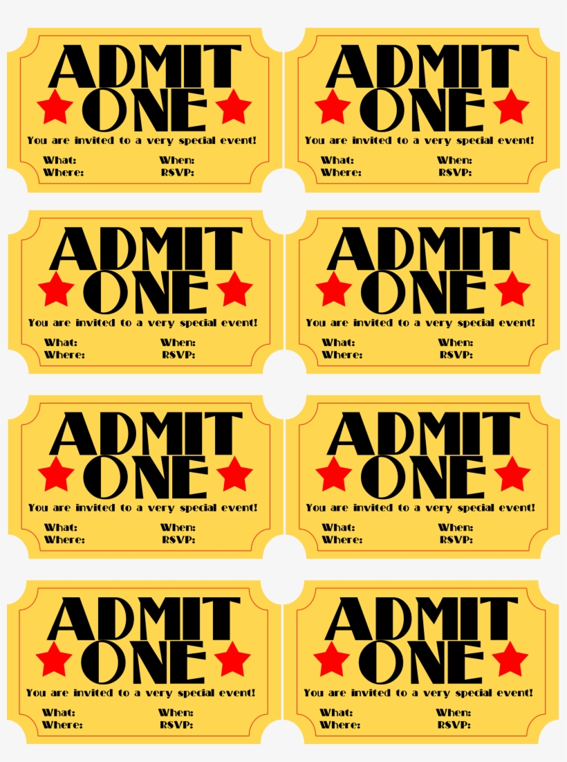 Detail Movie Ticket Template Nomer 30