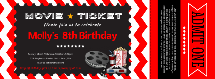 Detail Movie Ticket Template Nomer 10