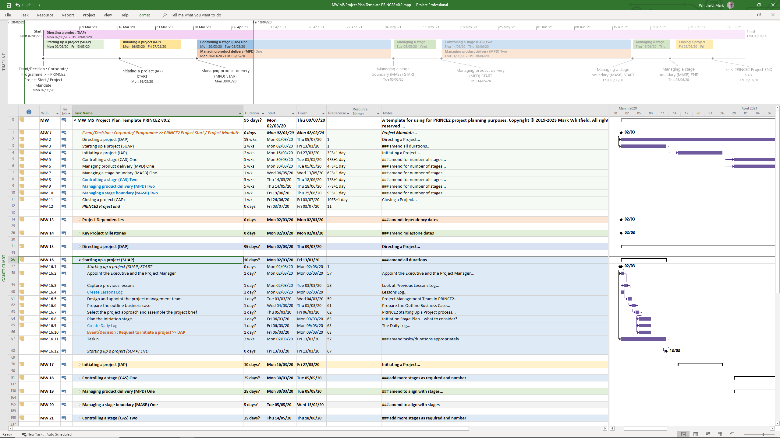 Detail Ms Project Excel Template Nomer 13