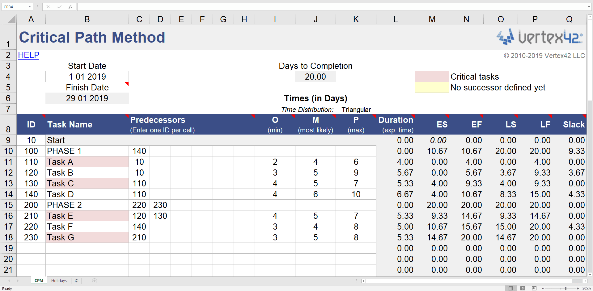 Detail Ms Project Excel Template Nomer 30