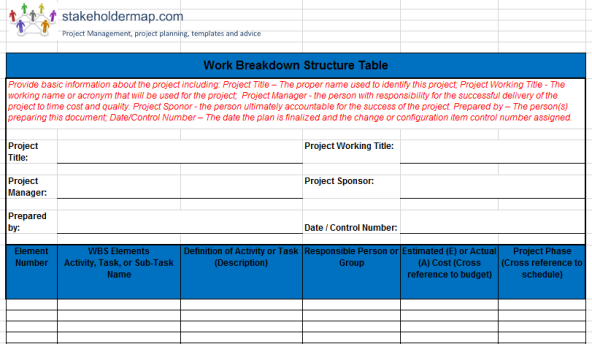 Detail Ms Project Excel Template Nomer 49