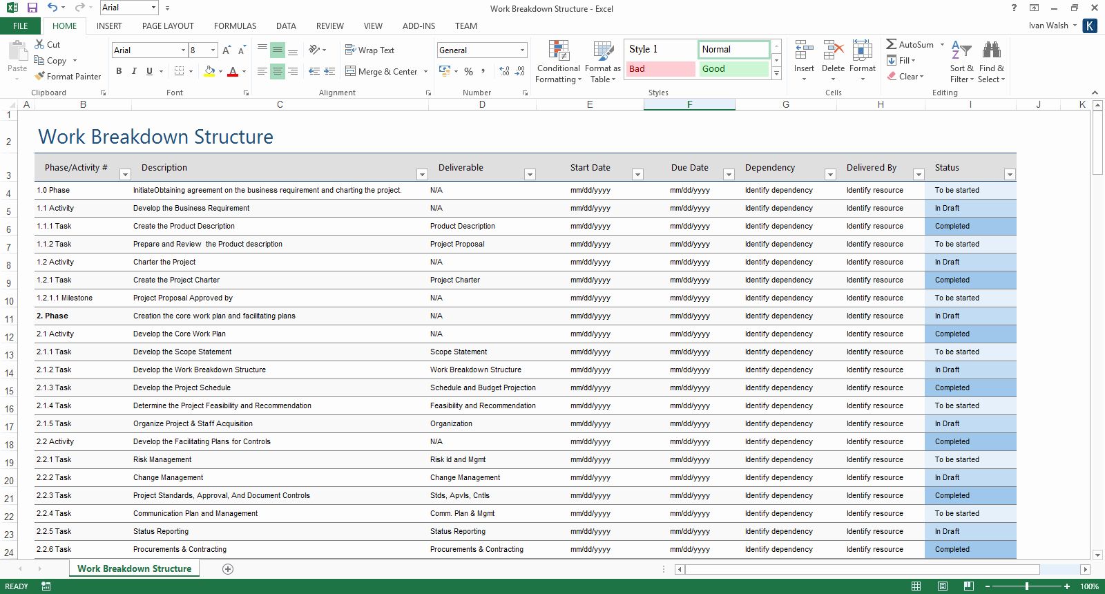 Detail Ms Project Template Software Development Nomer 18