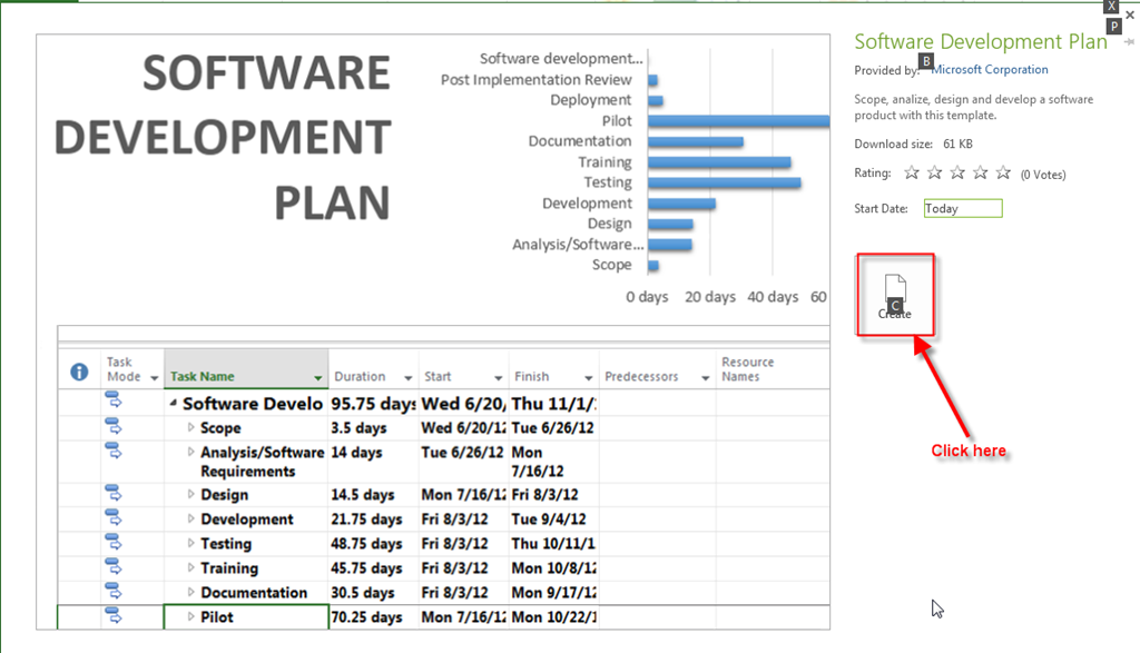 Detail Ms Project Template Software Development Nomer 7