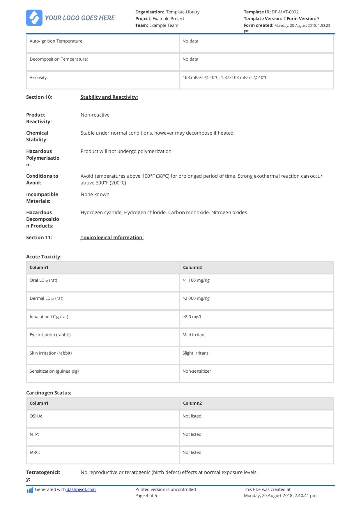 Detail Msds Logo Template Nomer 8