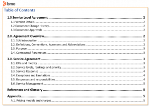 Detail Msp Sla Template Nomer 10