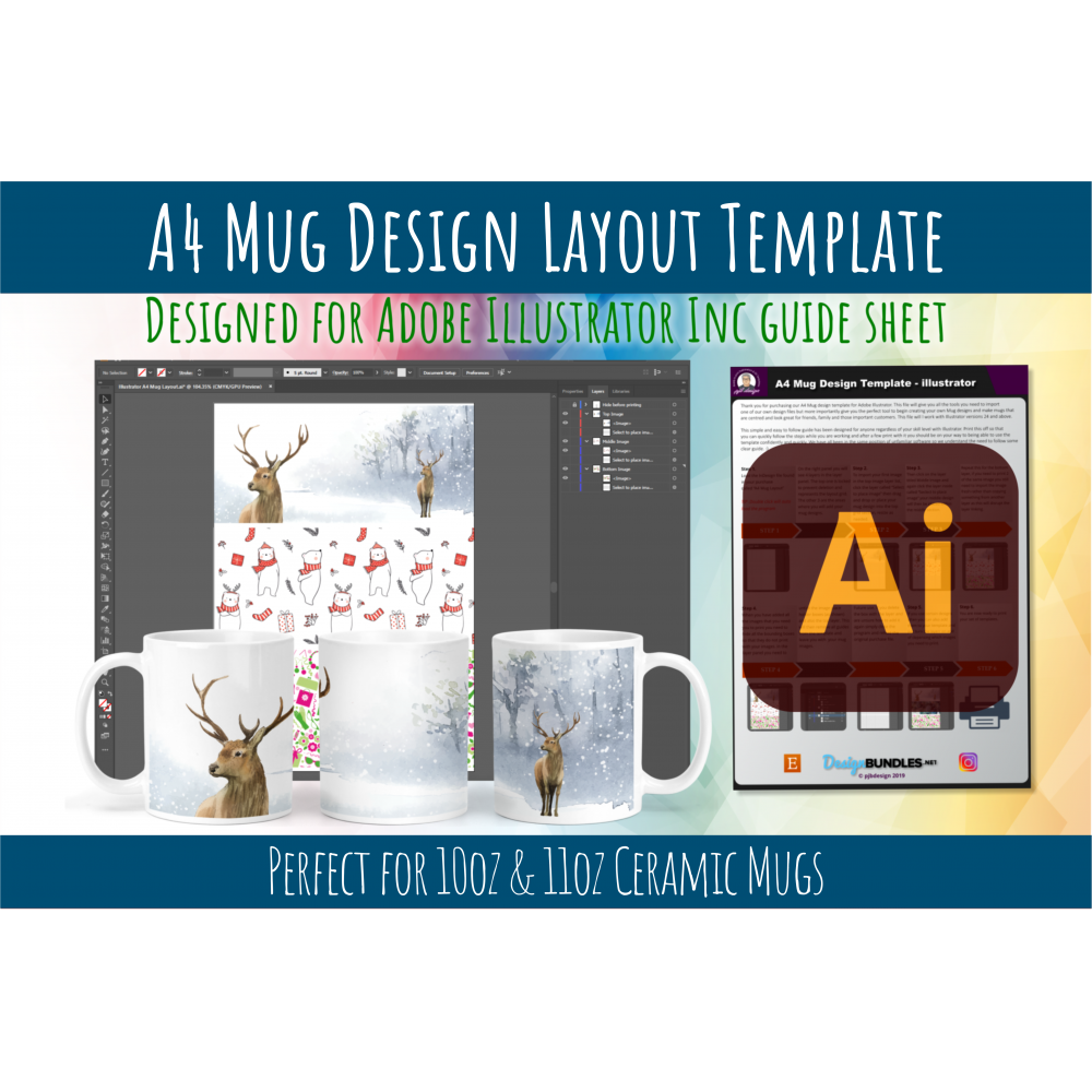 Detail Mug Template Illustrator Nomer 5