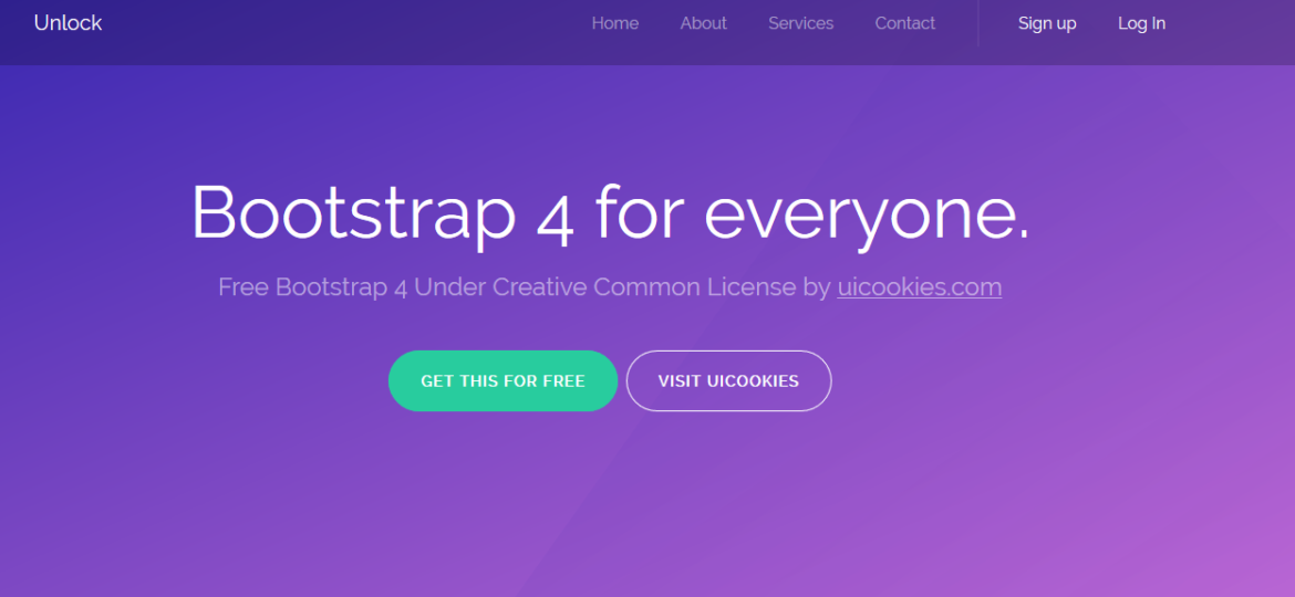 Detail Multipurpose Bootstrap 4 Template Nomer 17