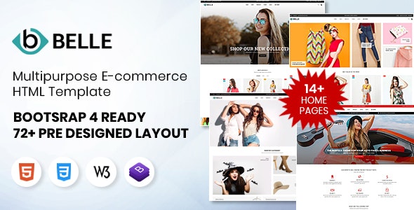 Detail Multipurpose Bootstrap 4 Template Nomer 4