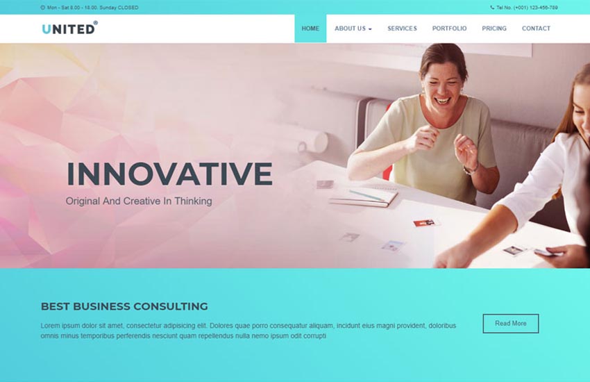 Detail Multipurpose Bootstrap 4 Template Nomer 32