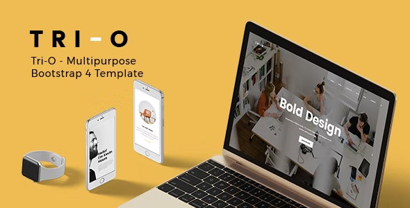 Detail Multipurpose Bootstrap 4 Template Nomer 36