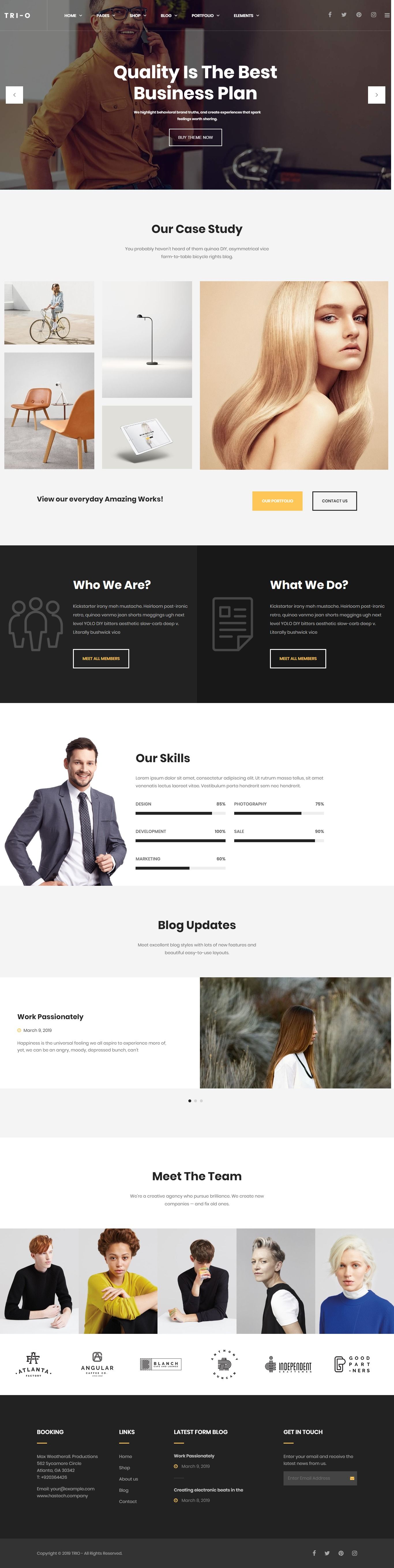 Detail Multipurpose Bootstrap 4 Template Nomer 44