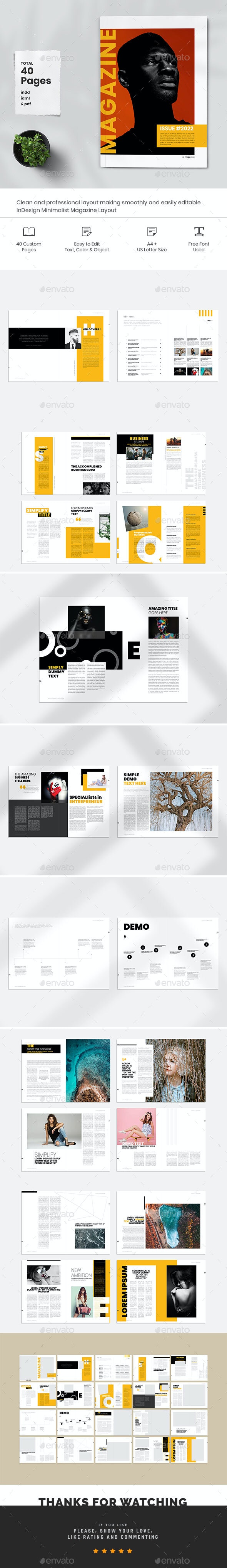 Detail Multipurpose Indesign Magazine Template Nomer 29