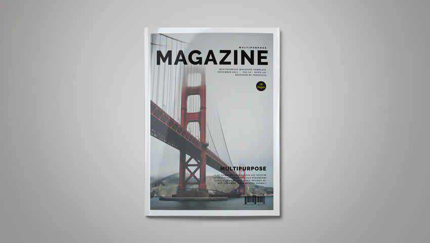 Detail Multipurpose Indesign Magazine Template Nomer 32