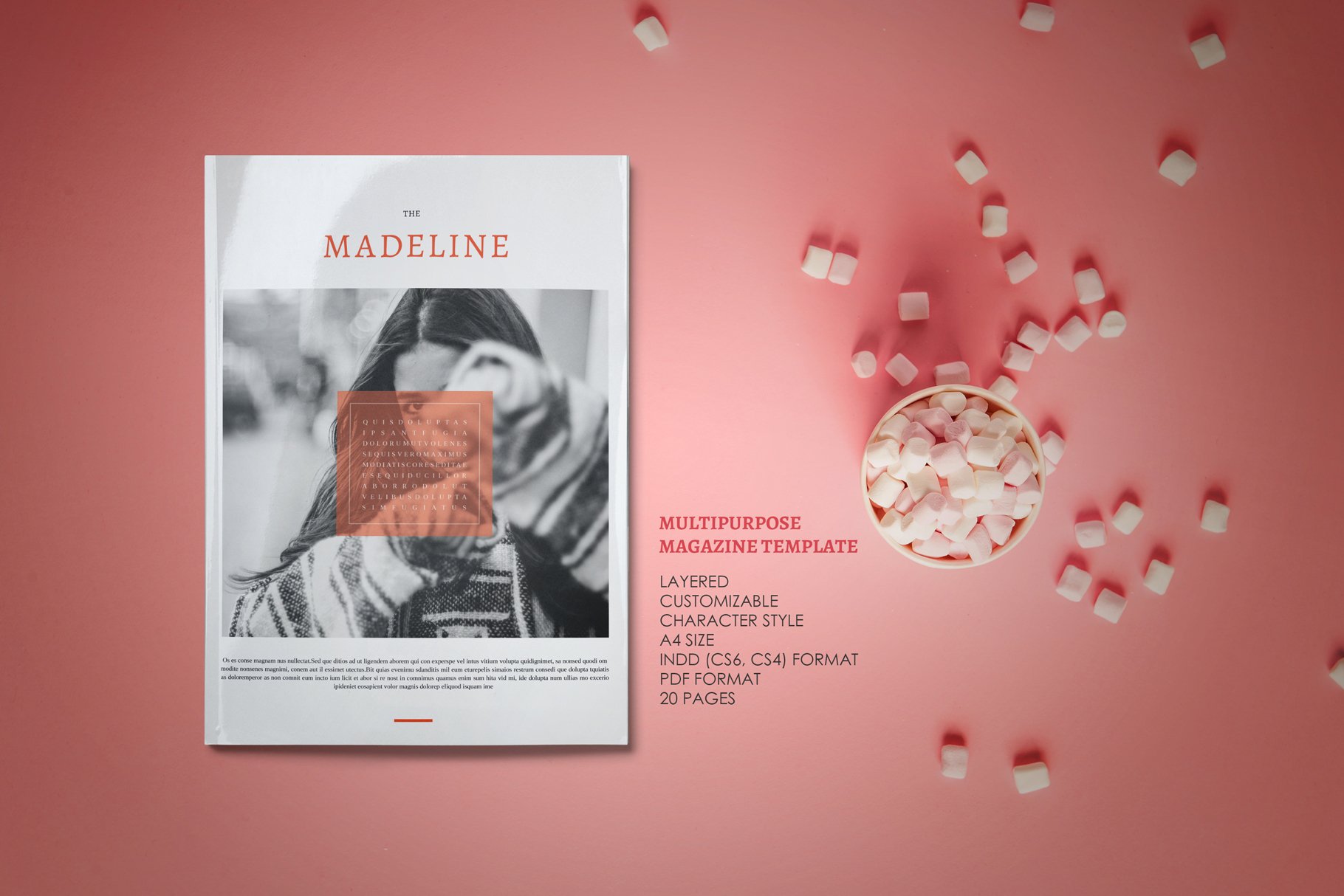 Detail Multipurpose Indesign Magazine Template Nomer 47