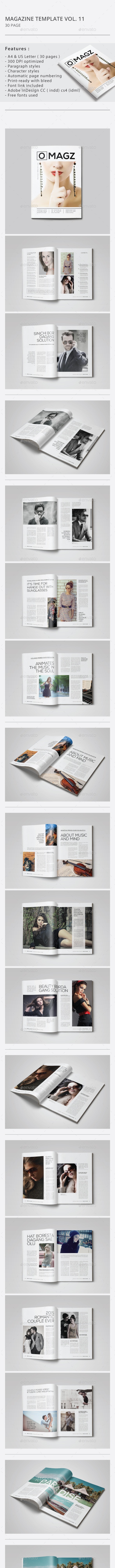 Detail Multipurpose Indesign Magazine Template Nomer 51