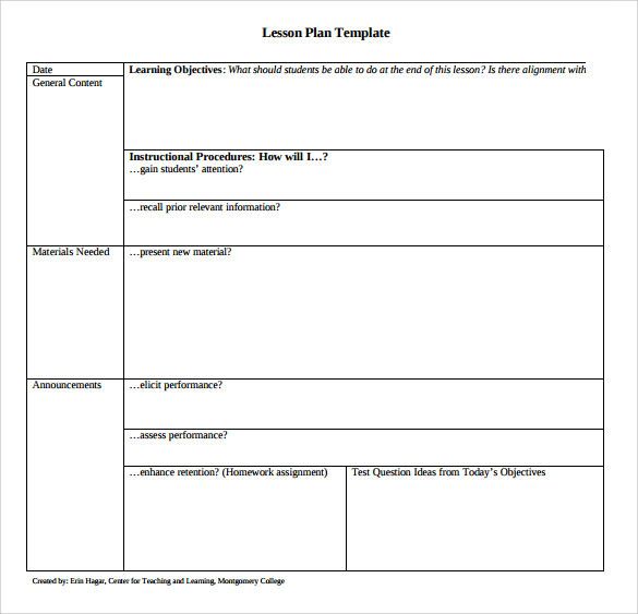 Detail Music Education Lesson Plan Template Nomer 31