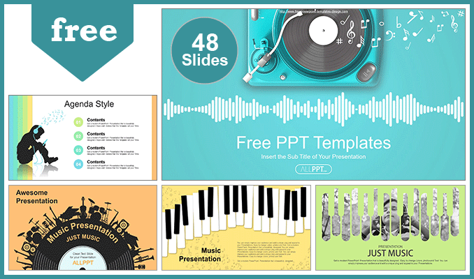 Detail Music Ppt Template Nomer 4