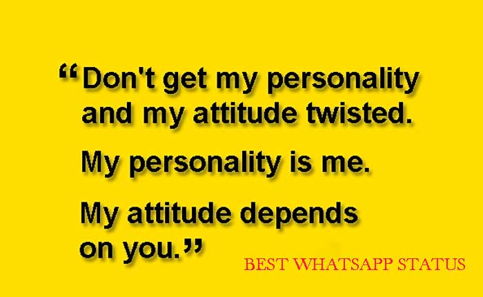 Detail My Attitude Depends On How You Treat Me Quotes Nomer 39