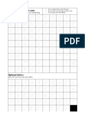 Detail My Script Font Template Nomer 9