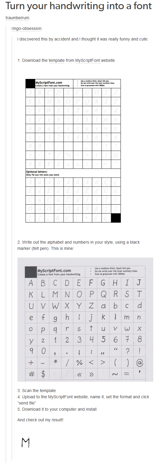 Detail My Script Font Template Nomer 11