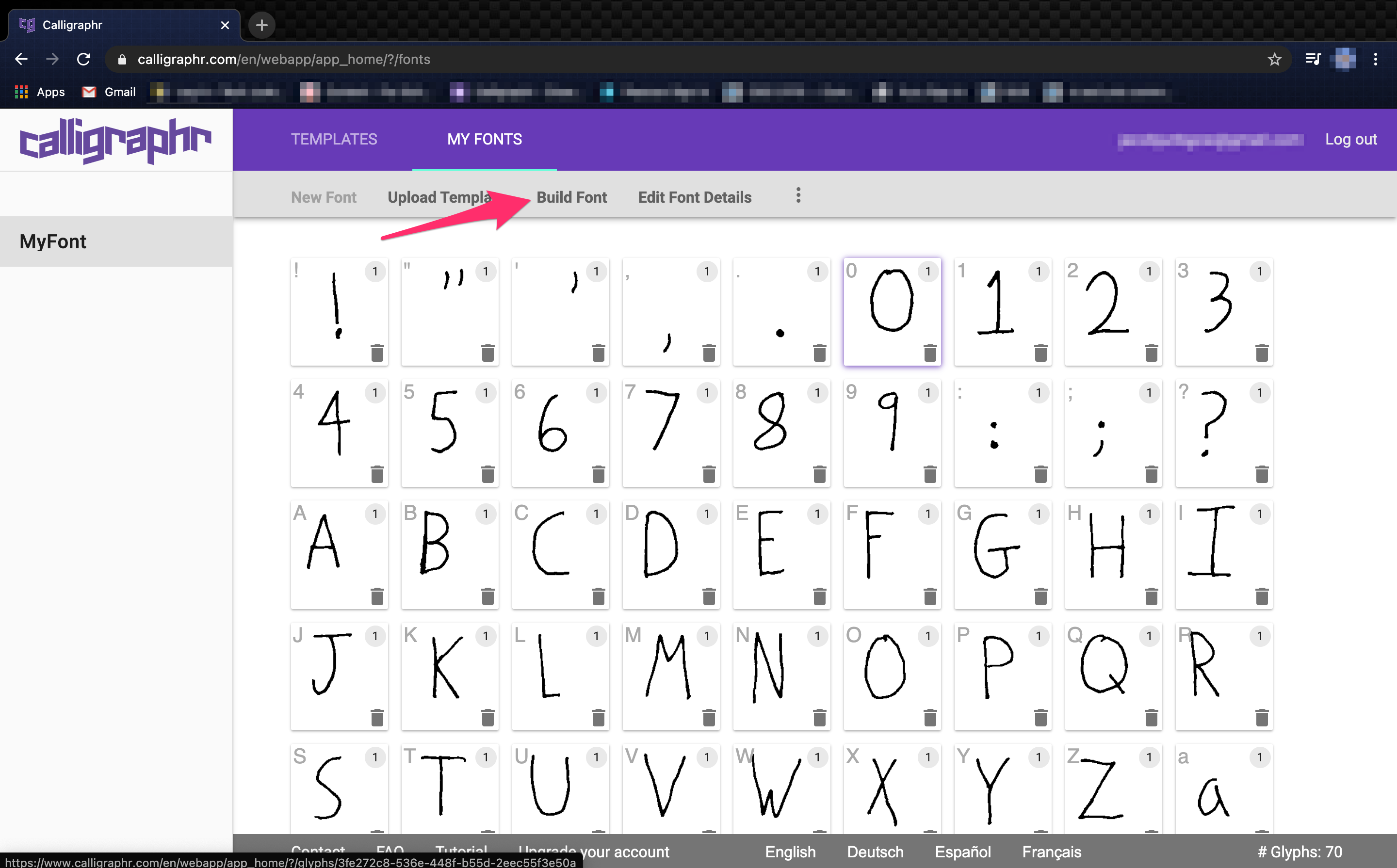Detail My Script Font Template Nomer 29