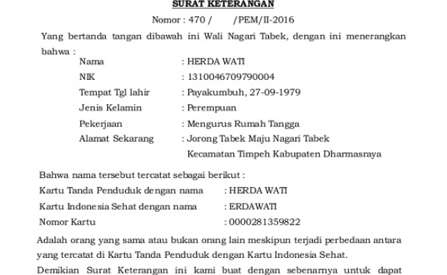 Detail Nama Di Buku Nikah Beda Dengan Ktp Nomer 16