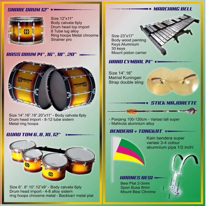 Detail Nama Nama Alat Marching Band Beserta Gambarnya Nomer 2