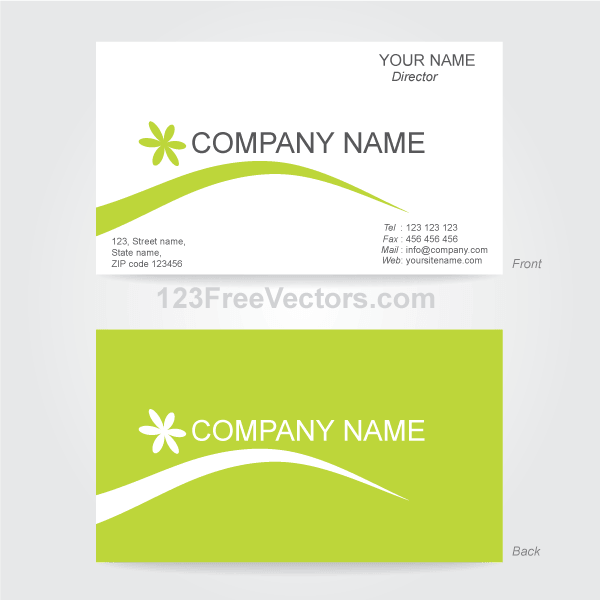 Detail Name Card Template Download Nomer 12