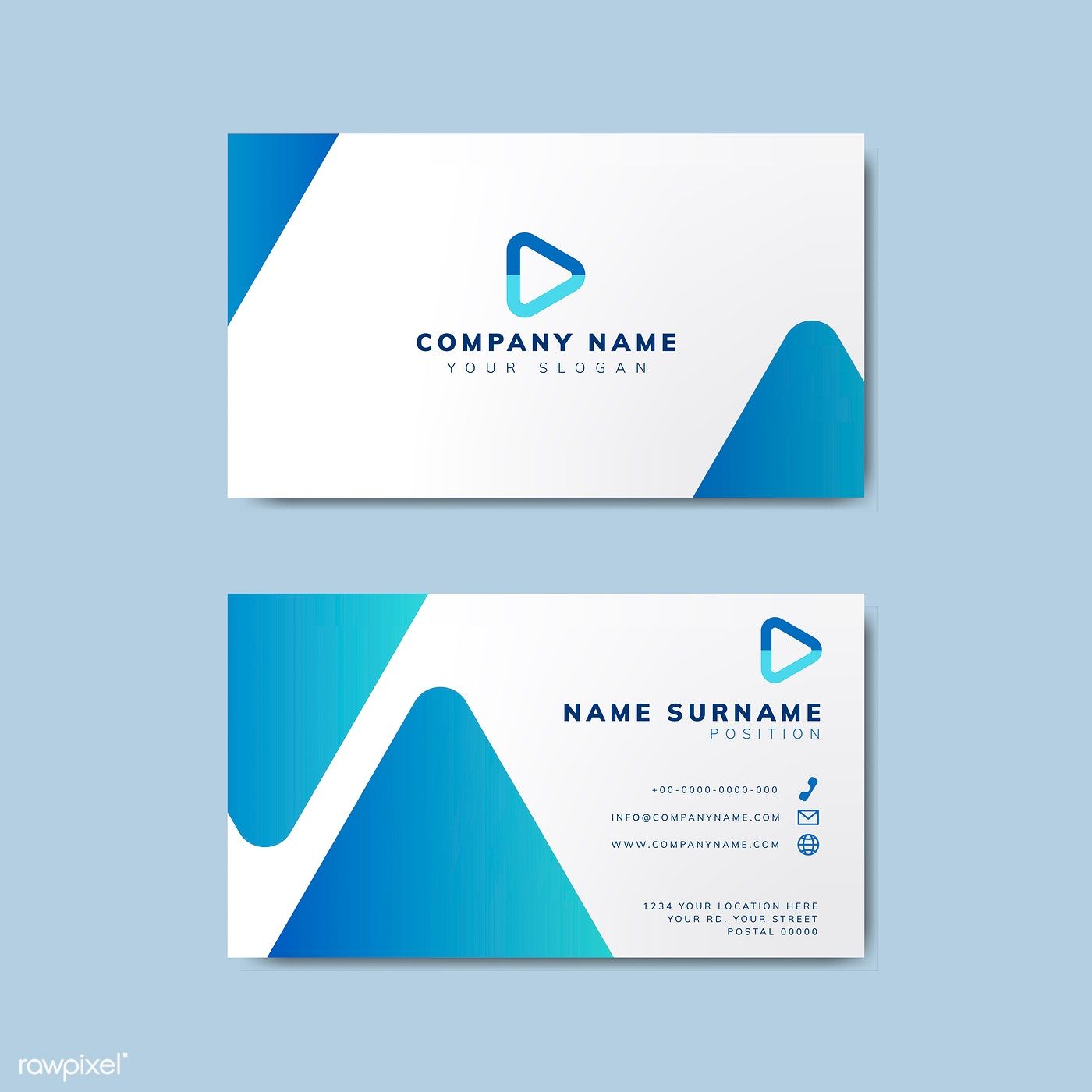 Detail Name Card Template Download Nomer 17