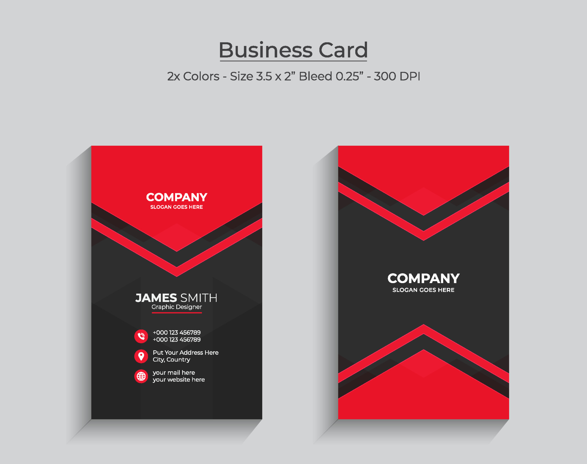 Detail Name Card Template Download Nomer 28