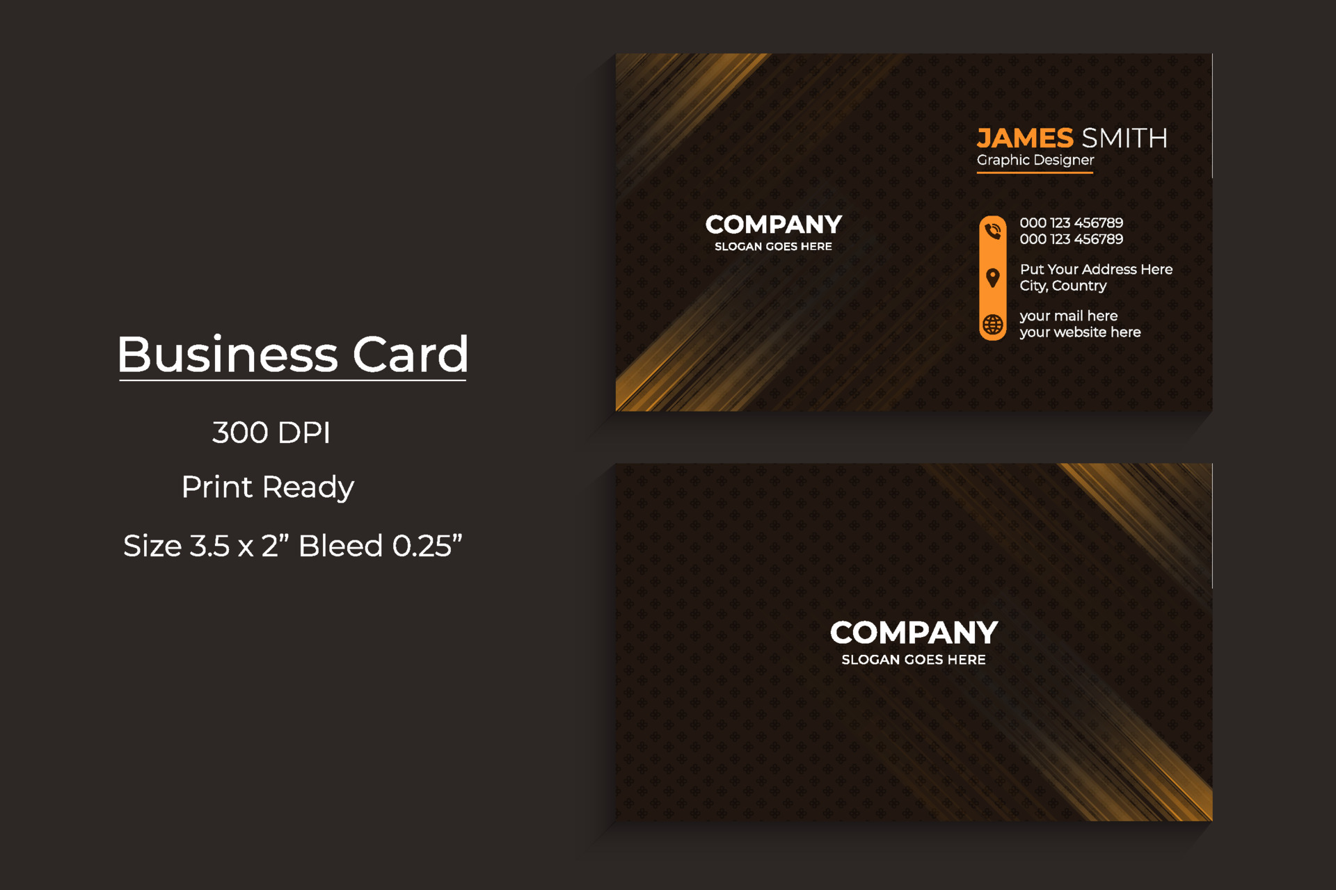 Detail Name Card Template Download Nomer 34