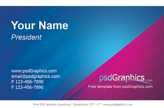Detail Name Card Template Download Nomer 52