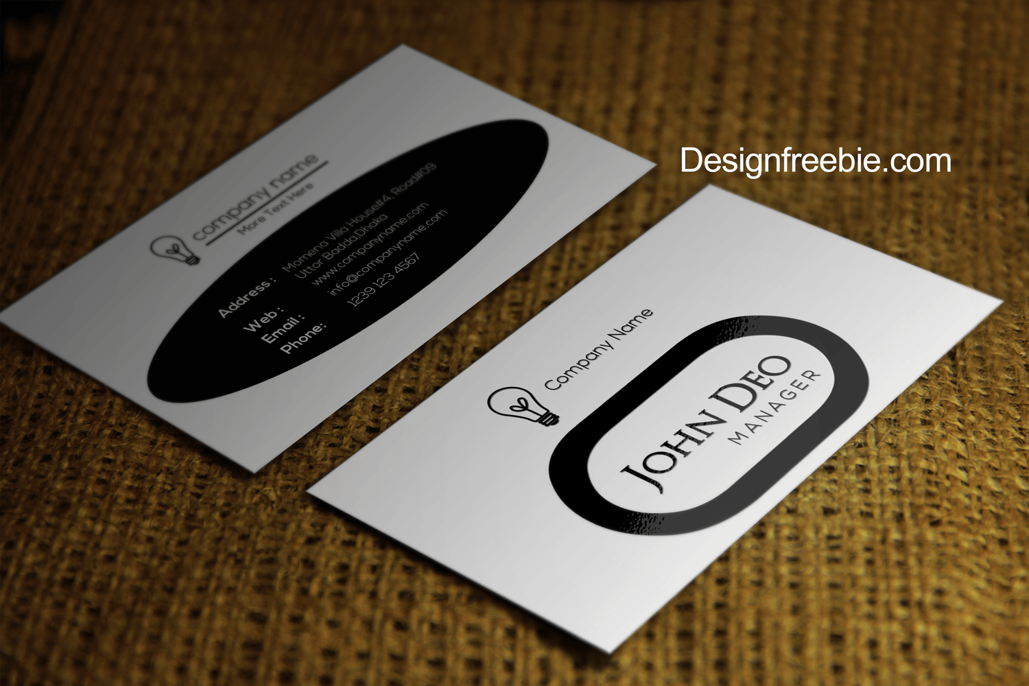 Detail Name Card Template Download Nomer 55