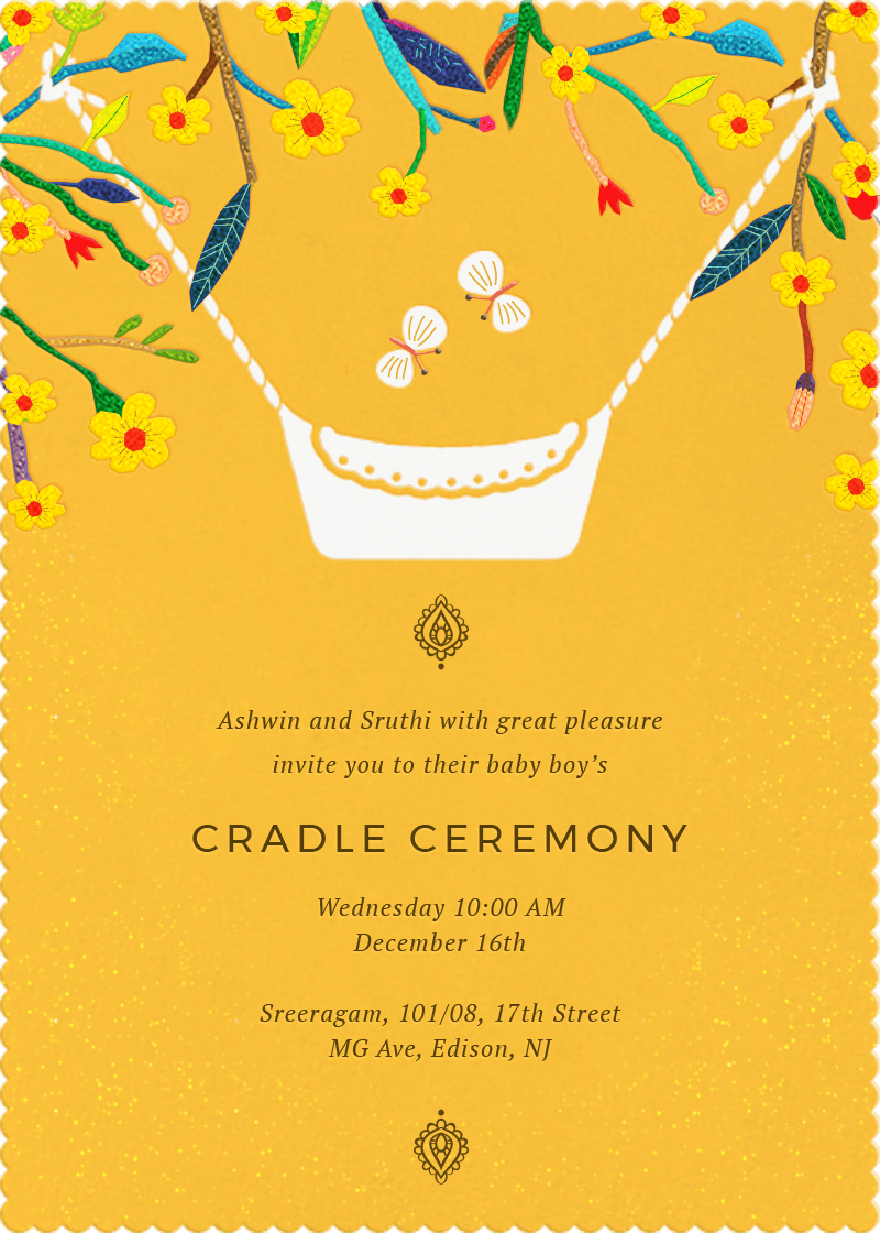 Detail Naming Ceremony Invitation Card Template Free Download Nomer 28