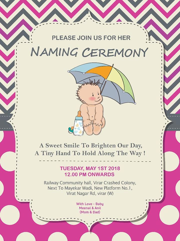 Detail Naming Ceremony Invitation Card Template Free Download Nomer 29