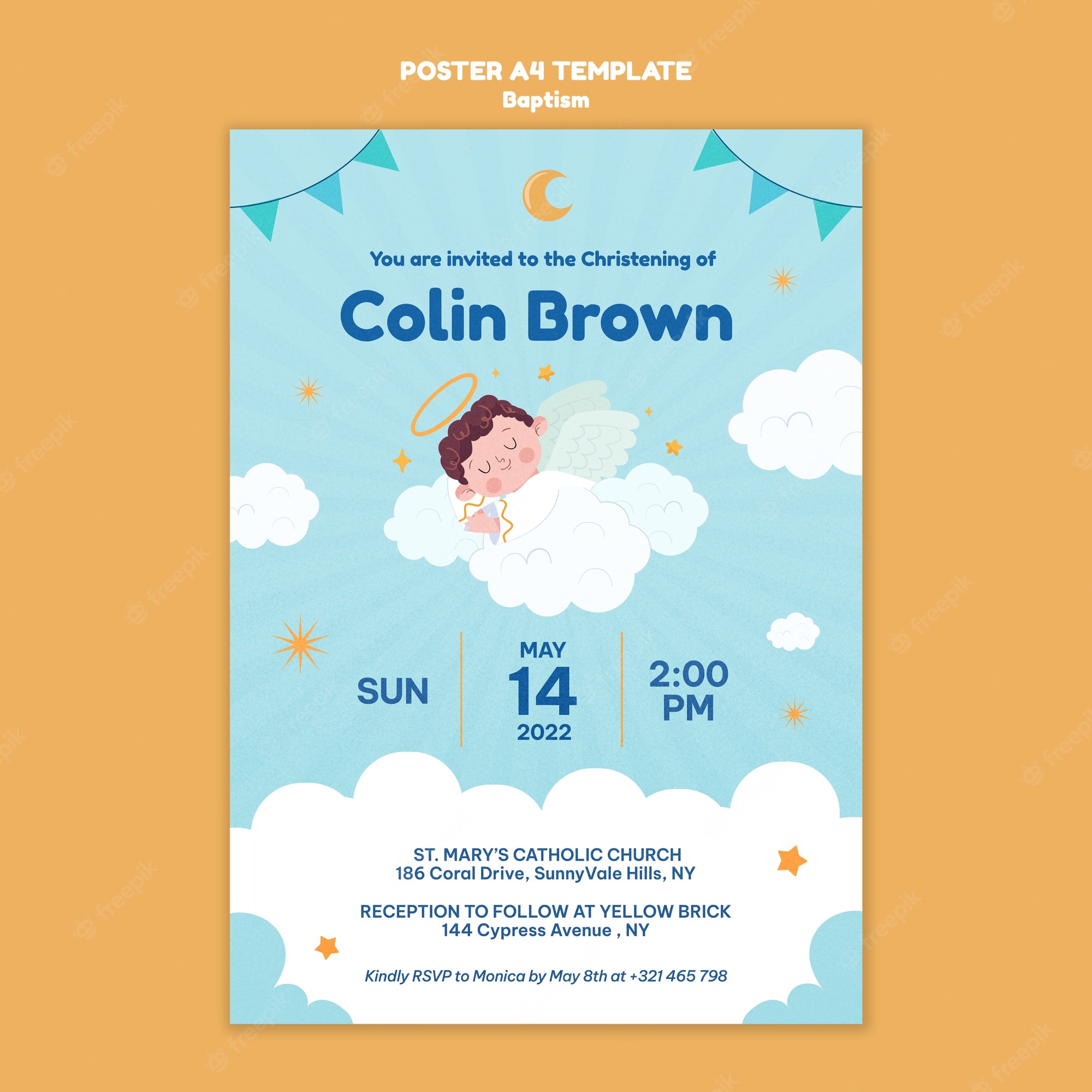 Detail Naming Ceremony Invitation Card Template Free Download Nomer 46