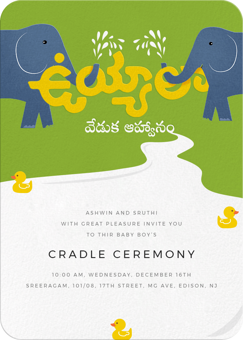 Detail Naming Ceremony Invitation Card Template Free Download Nomer 49