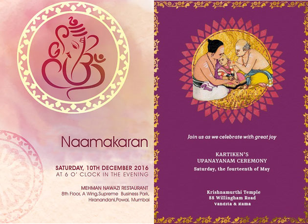 Detail Naming Ceremony Invitation Card Template Free Download Nomer 55