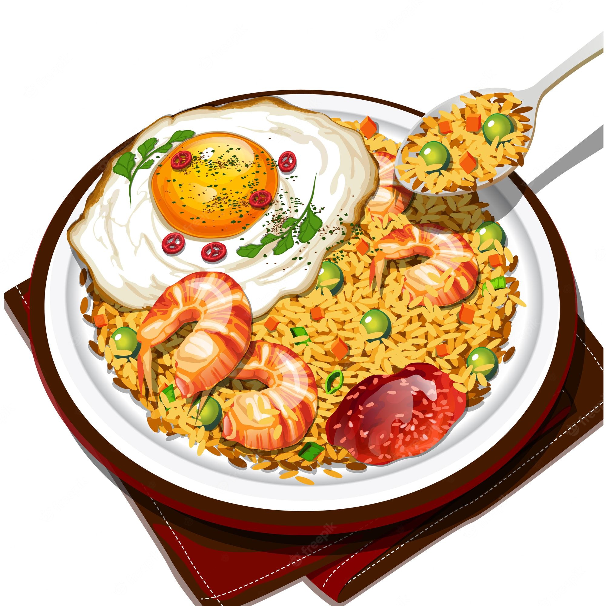 Detail Nasi Goreng Vektor Nomer 9