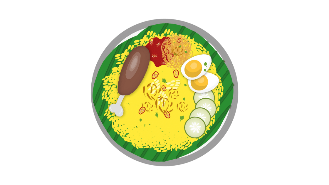 Detail Nasi Kuning Vektor Nomer 13