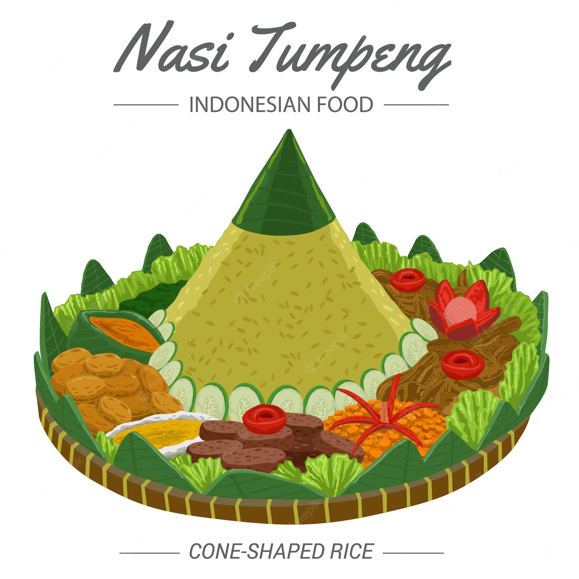 Detail Nasi Kuning Vektor Nomer 18