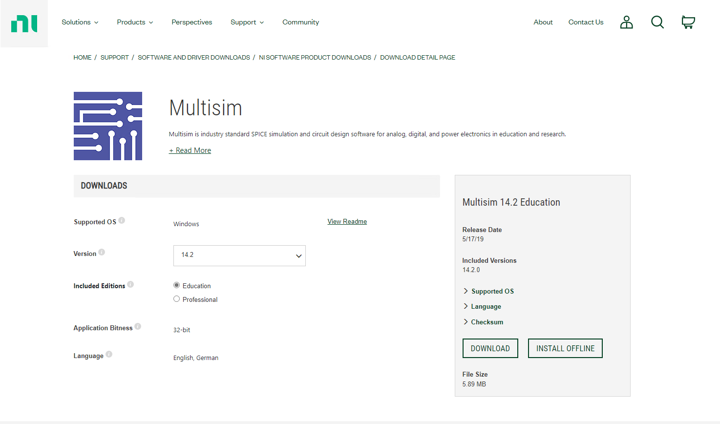 Detail National Instruments Multisim Download Nomer 23